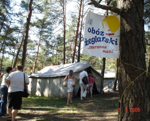 Obóz żeglarski na ośrodku Borki