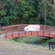 Mostek na przystani w Smardzewicach